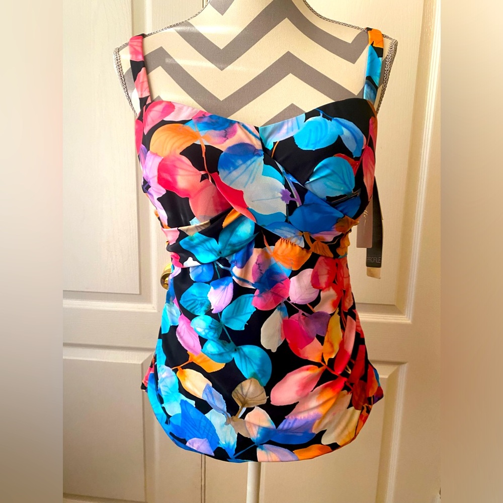 Profile by Gottex NWT Tankini D Cup 40D